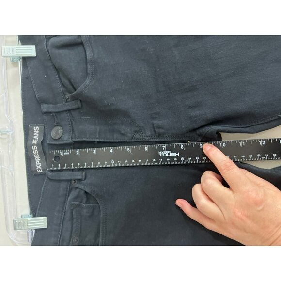 Express Black Jeans Sz 0 Short 0 Petite Mia Midrise Jegging - Picture 8 of 10